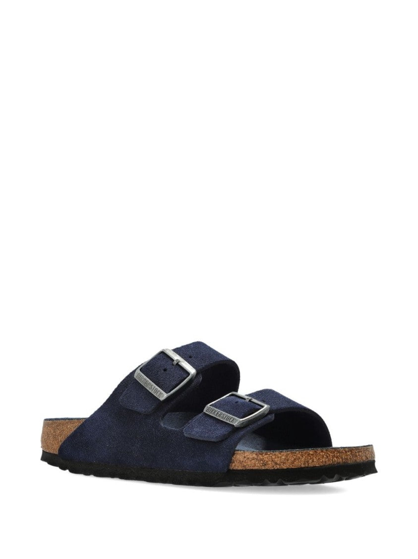 Birkenstock Navy Blue Arizona Strap Slides