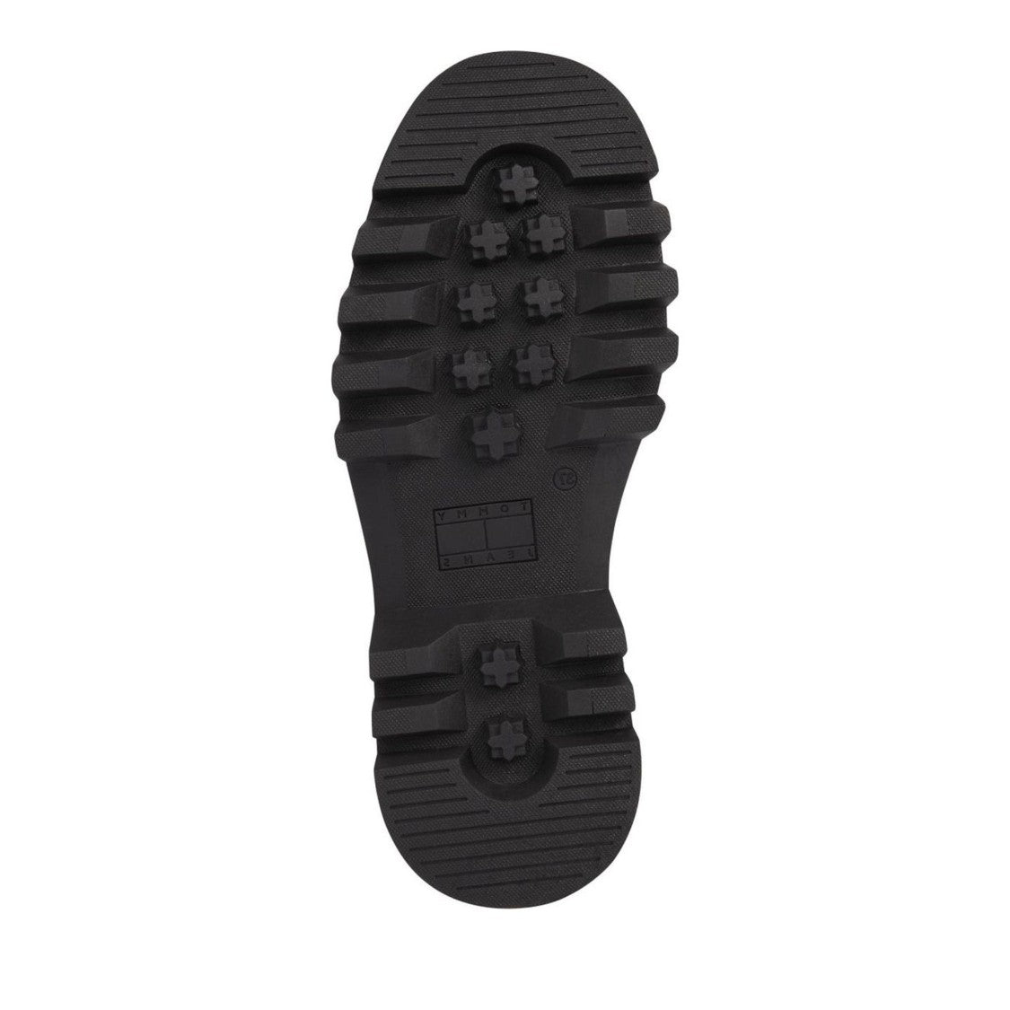 Tommy Jeans Twelve Black Sleek Lace-Up Leather Boots