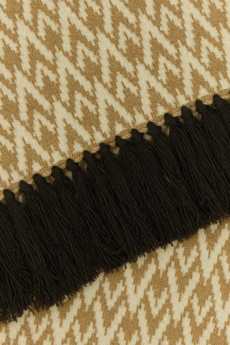 Valentino Garavani Embroidered Wool Toute La V Scarf