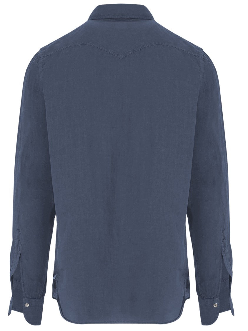 Finamore Linen Shirt With Classic Collar