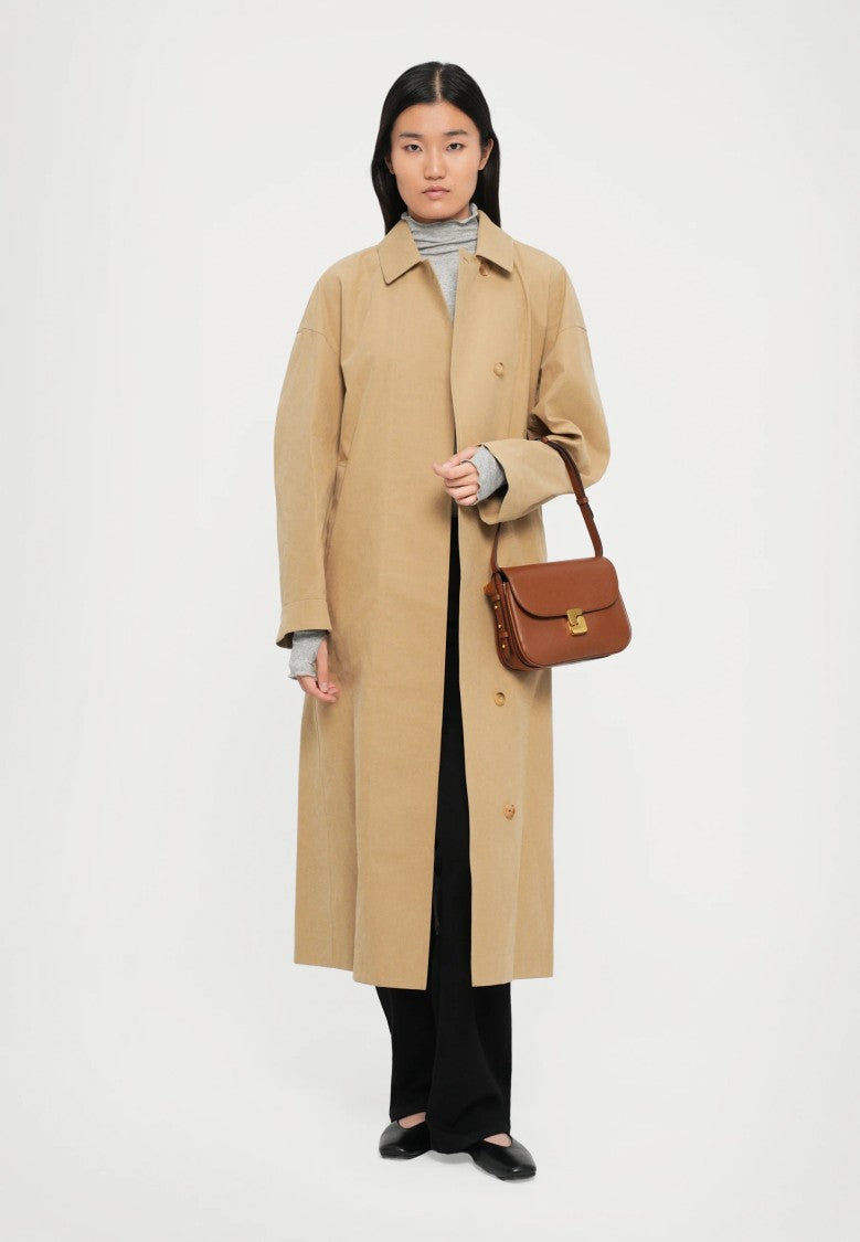 Max Mara Knee-Length Trench Coat With Classic Collar
