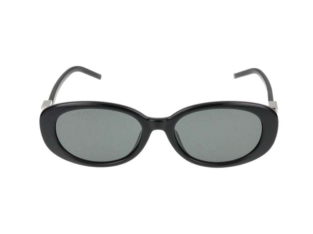 Gucci Black Metallic Logo Detail Sunglasses