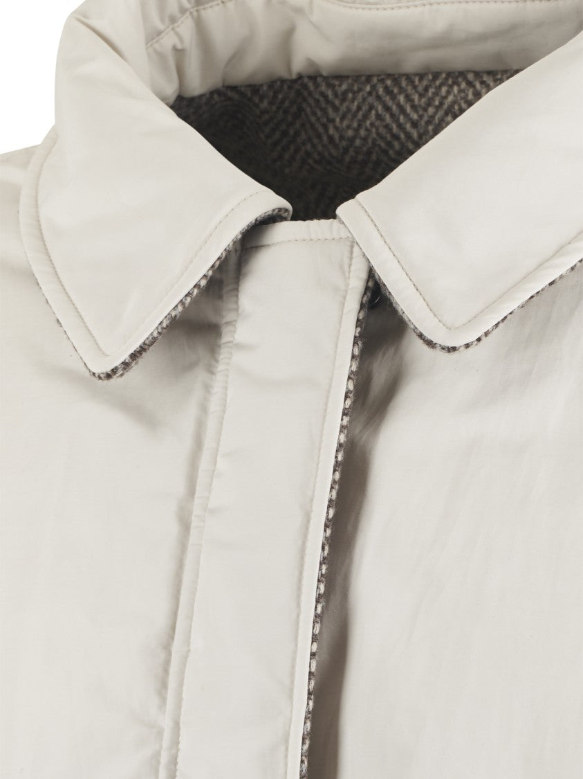 Brunello Cucinelli Reversible Cropped Padded Jacket