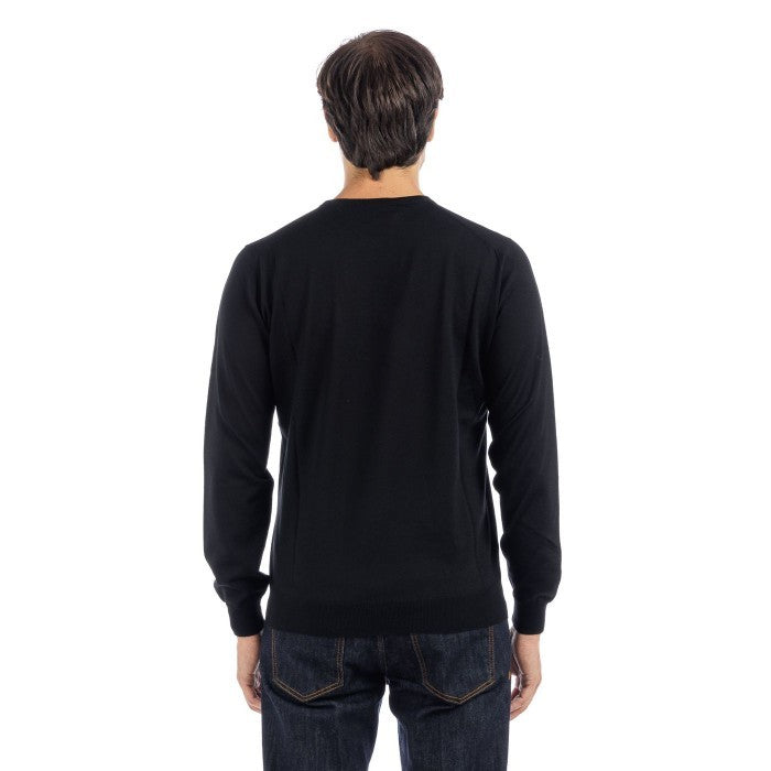 Filippo De Laurentiis Merino Wool Sweater With Classic Crew Neckline