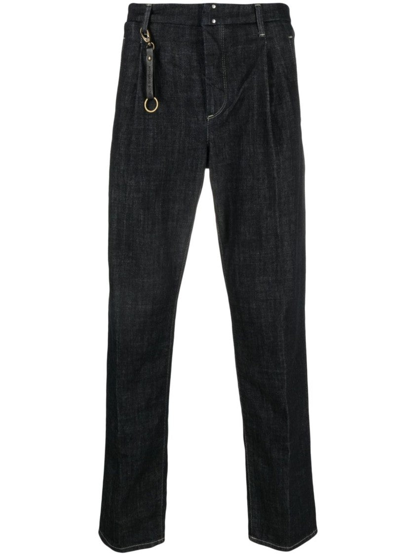 Incotex Dark Wash Incotex Cotton Denim Pants