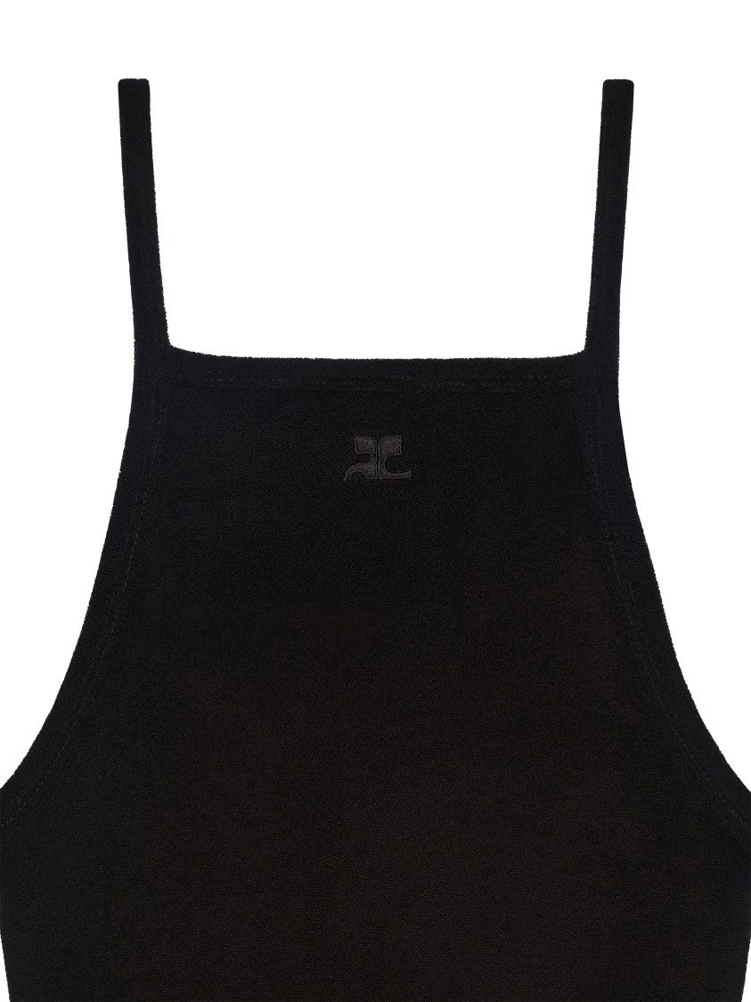 Courrèges Spongy Heritage Mini Dress With Flared Silhouette