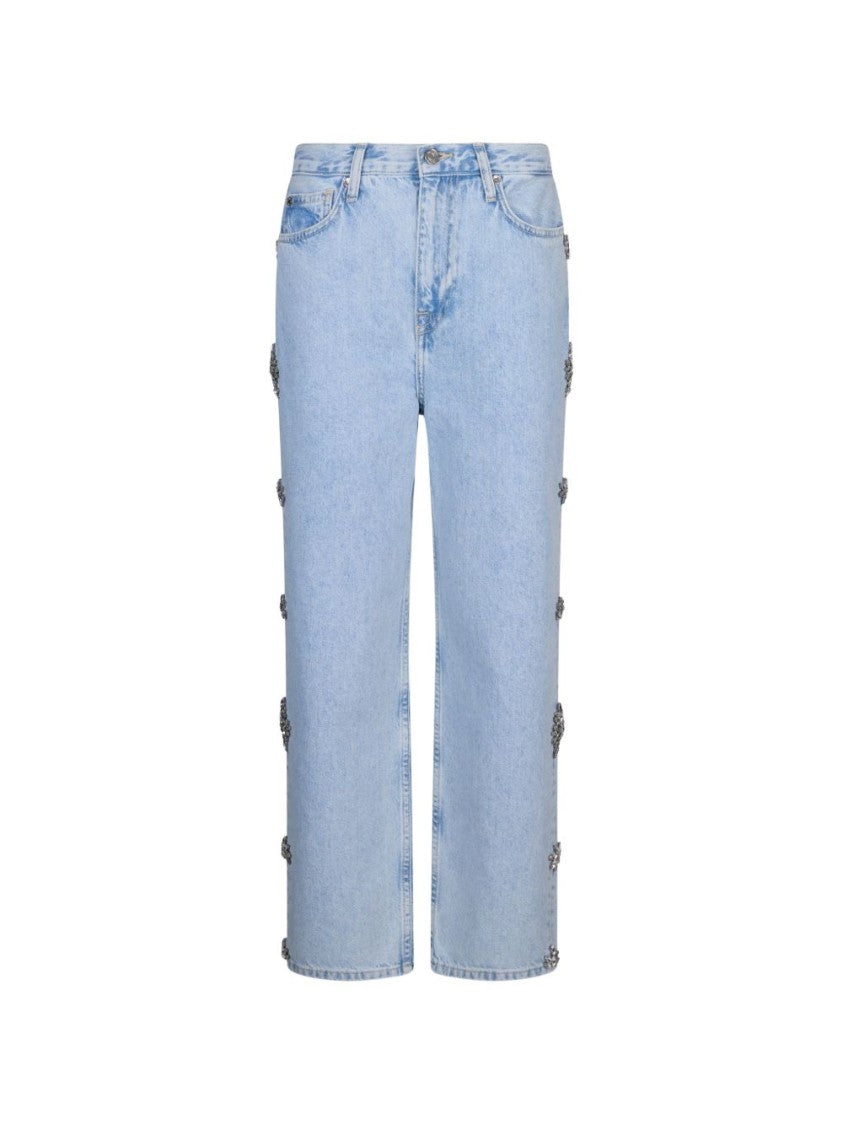 Liu Jo Light Blue Bejewelled Jeans
