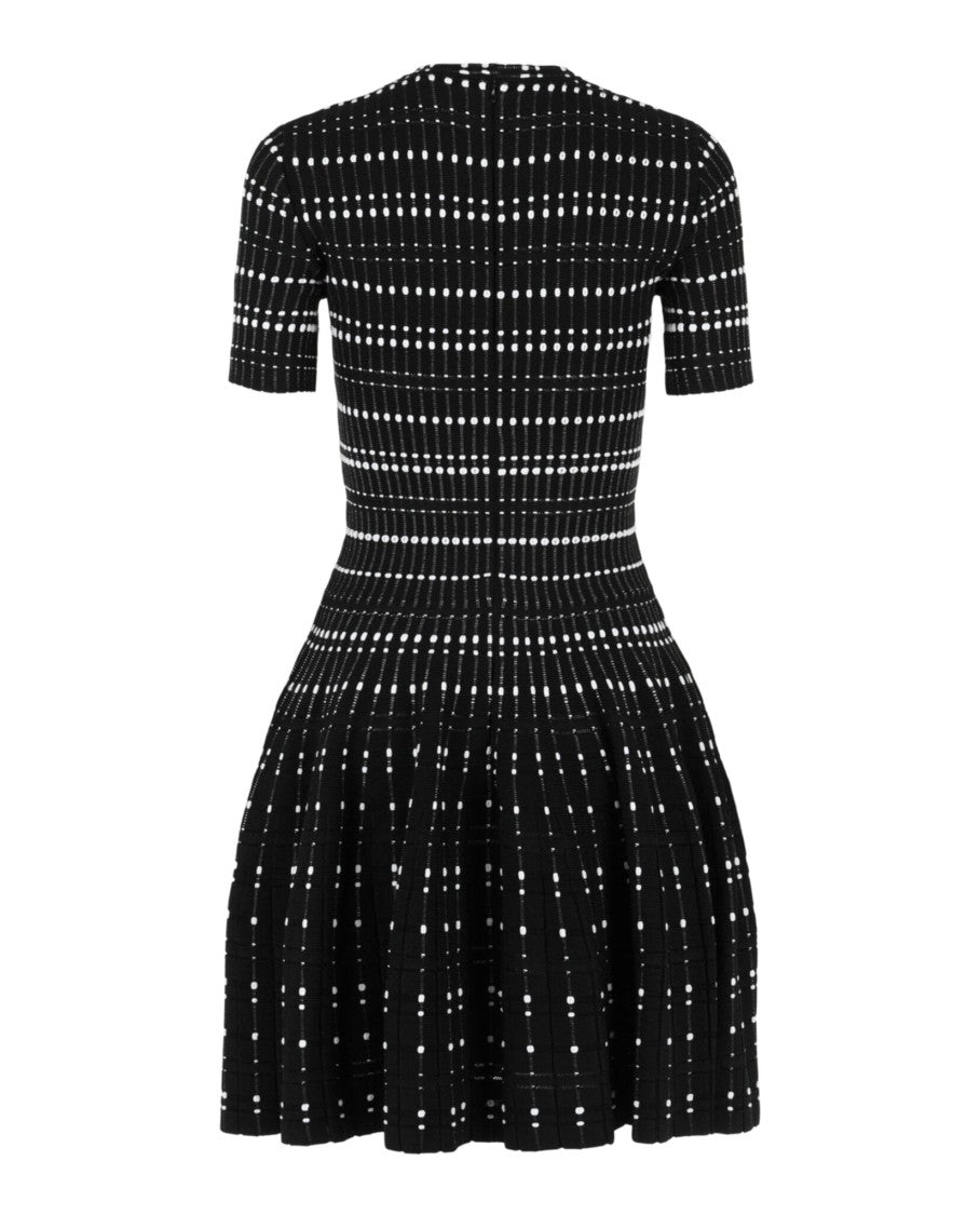 Alexander Mcqueen Stitch Dot Fit And Flare Dress