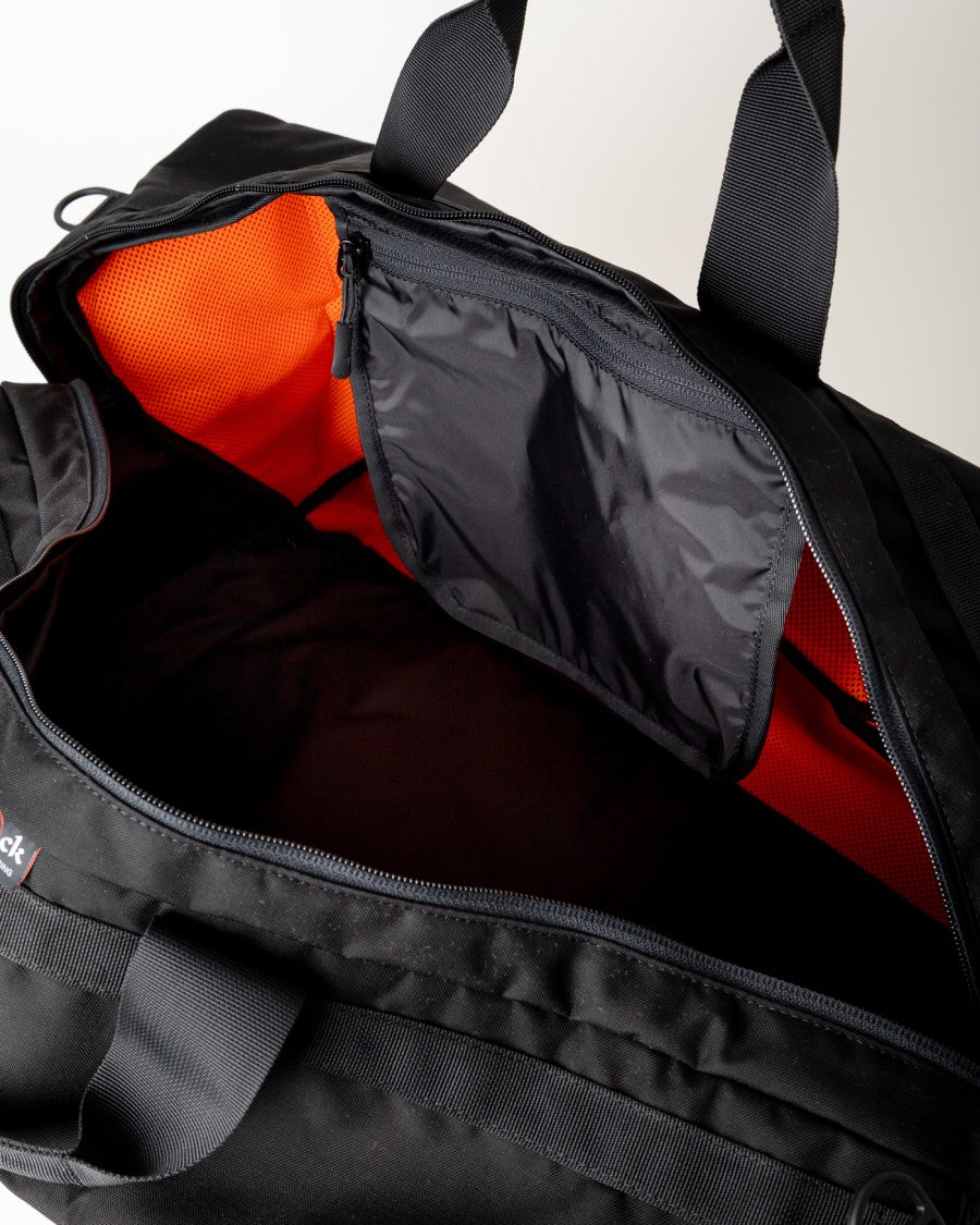 Bagjack Black Bag With Padded Exterior And Dual Handles