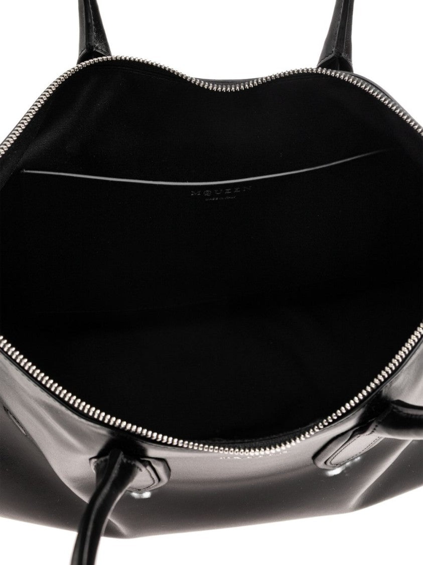 Alexander Mcqueen Elongated Silhouette Calfskin Leather Bag