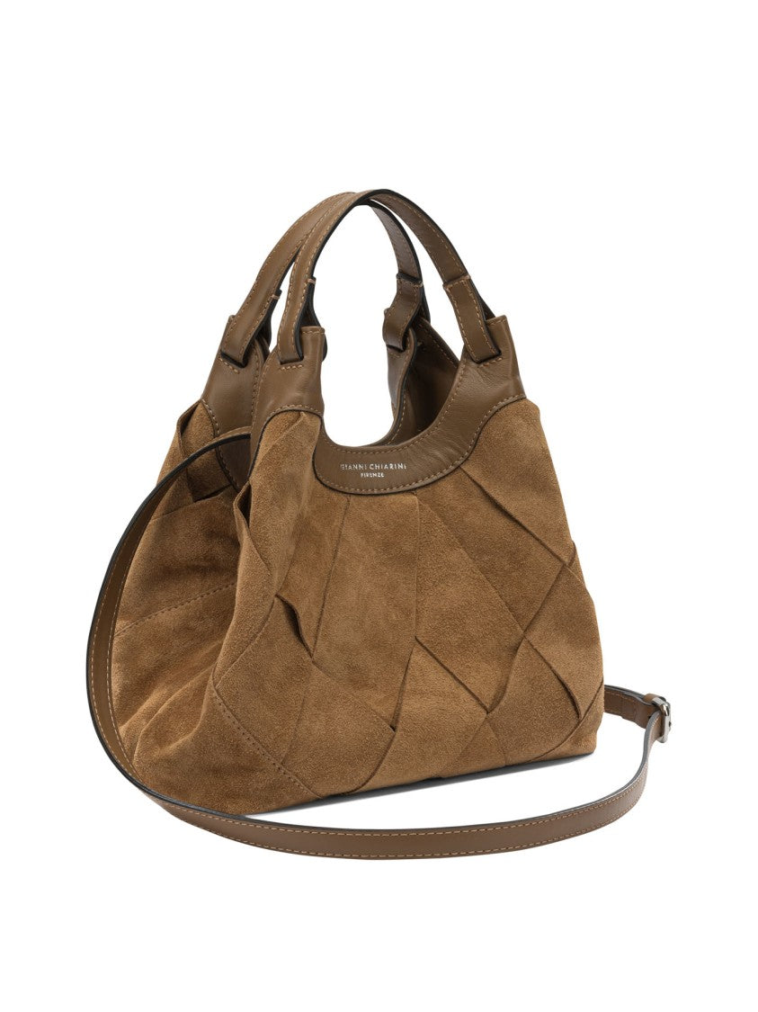 Gianni Chiarini Quilted Leather Shoulder Bag With Detachable Pouch