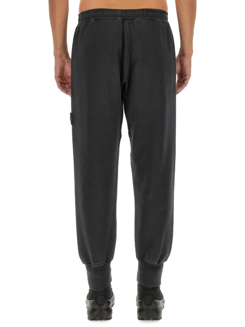 Stone Island Grey Tapered Leg Jogging Pants