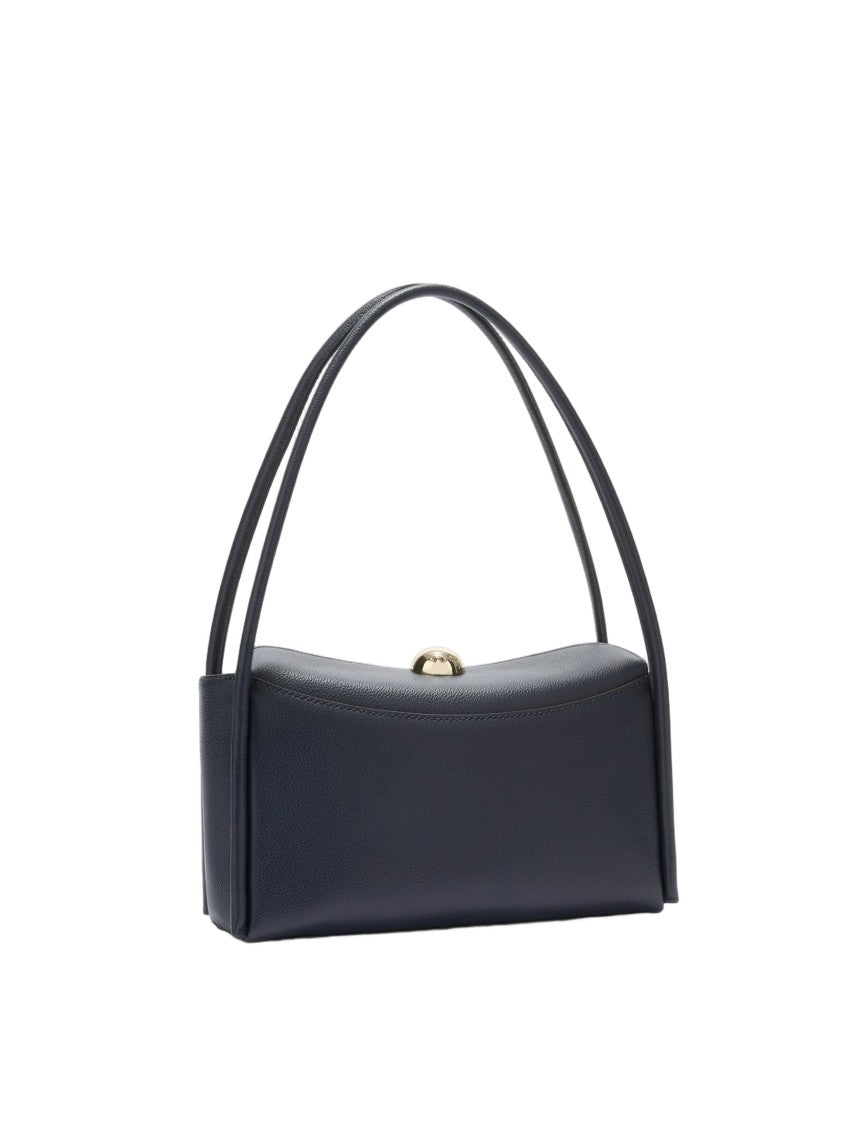 Furla Nicole M Boston Leather Shoulder Bag In Blue