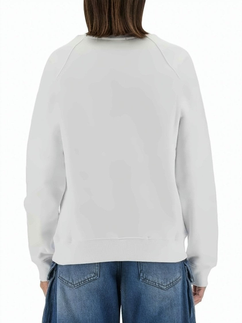Msgm Relaxed Fit Long-Sleeve T-Shirt With Bold Graphic Print