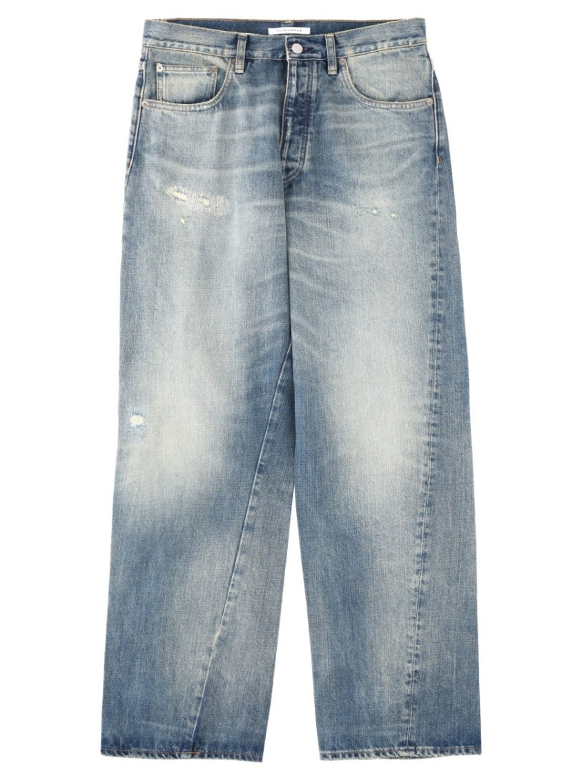 Sunflower Light Blue Wide Twist Faded Jeans