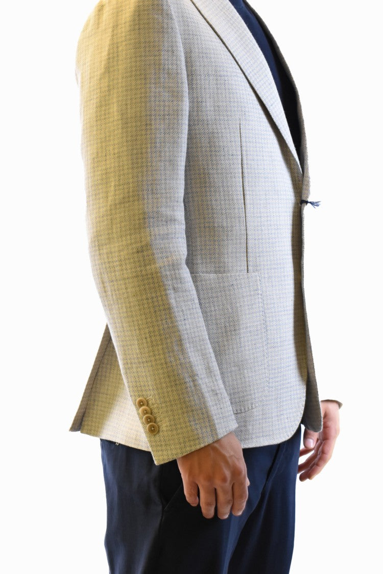 Fay Multicolor Wool-Blend Notch-Lapel Blazer