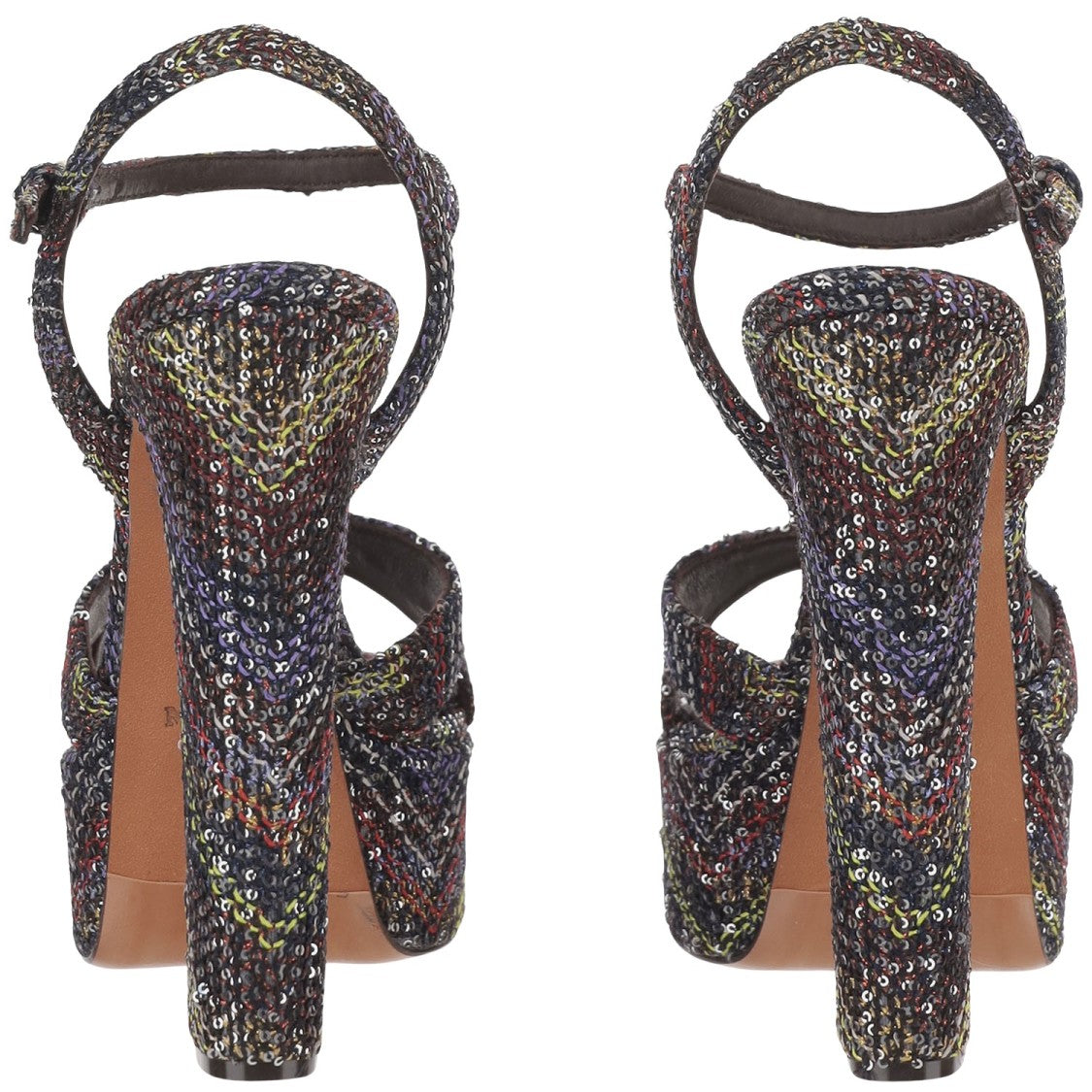 Missoni Platform Sandals In Mixed Viscose