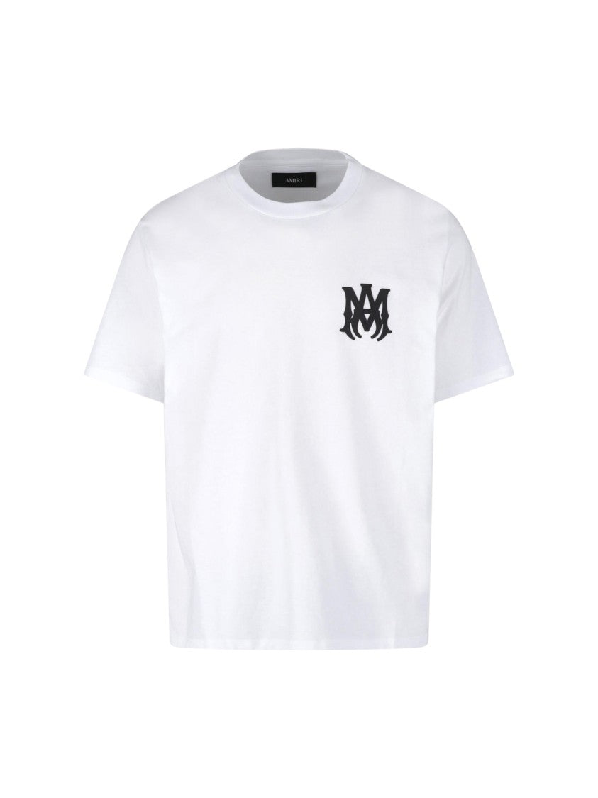 Amiri White Ma Core Logo Cotton T-Shirt