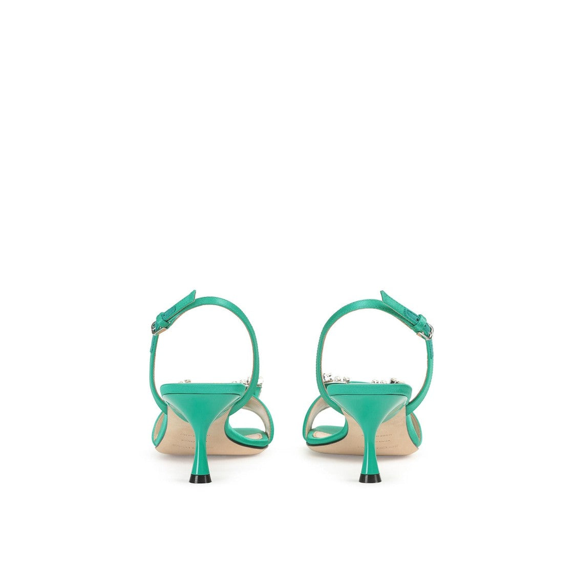 Sergio Rossi Sr Twenty 060 Satin Sandals