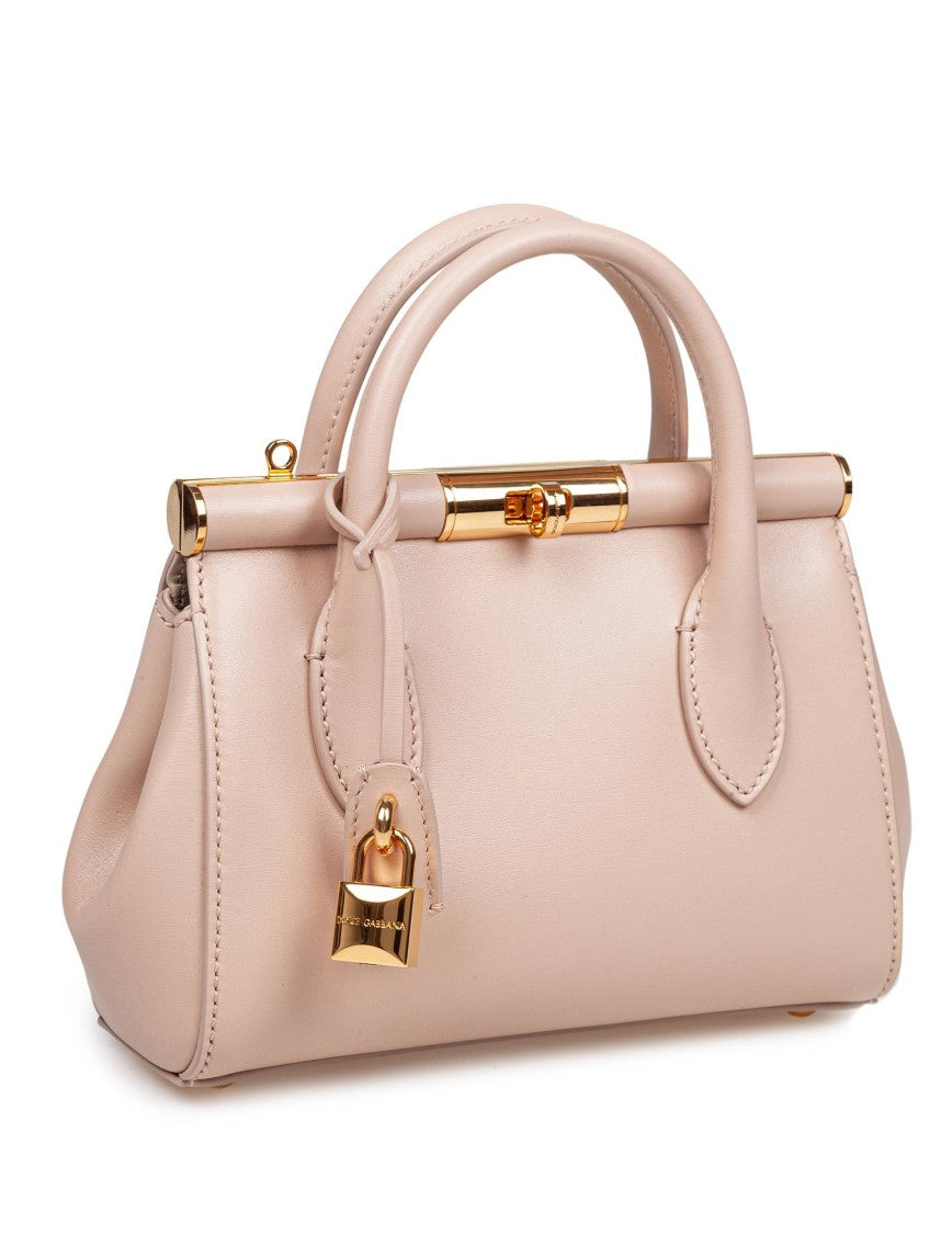 Dolce & Gabbana Beige Leather Marlene Handbag