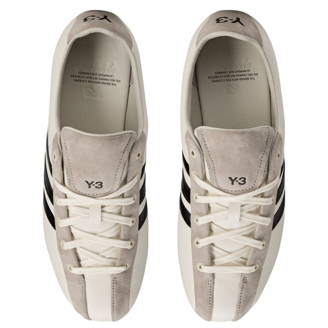Y-3 Low-Profile Leather And Suede Sneakers