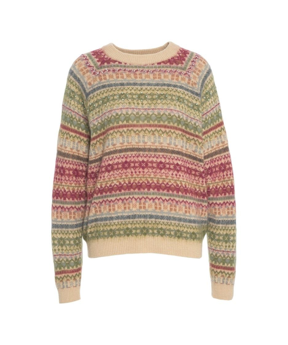 Semi Couture Embroidered Knit Sweater