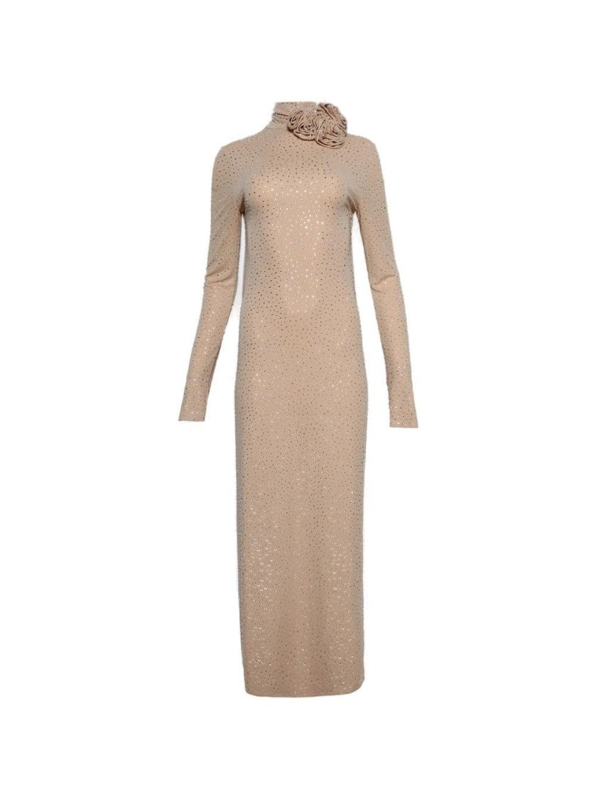 Magda Butrym Crystal Embellished Open-Back Gown