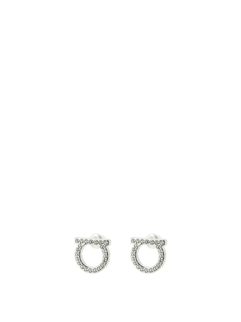 Ferragamo "Gancini Crystals" Earrings
