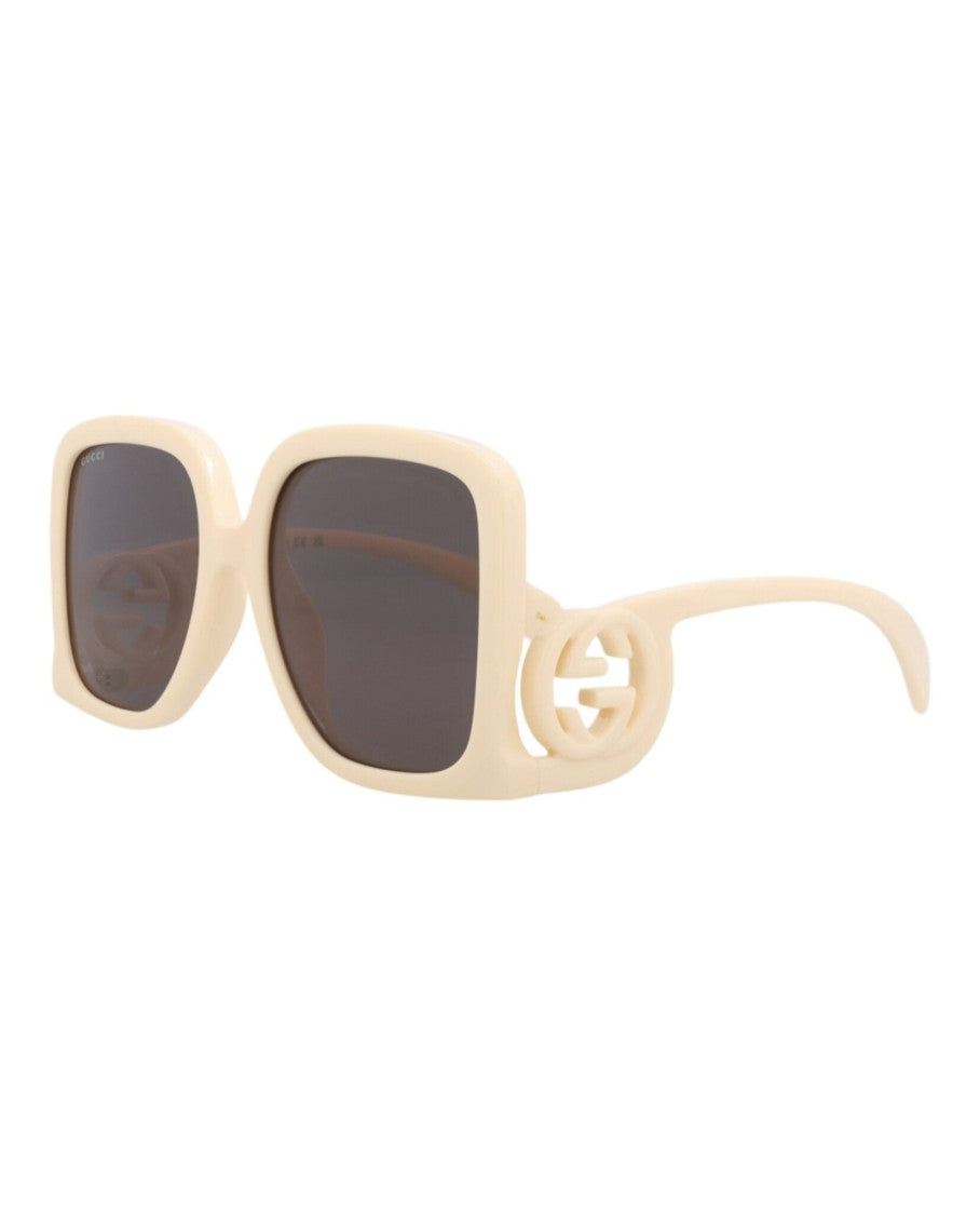Gucci Bold Square-Frame Injection Sunglasses With Logo Accent
