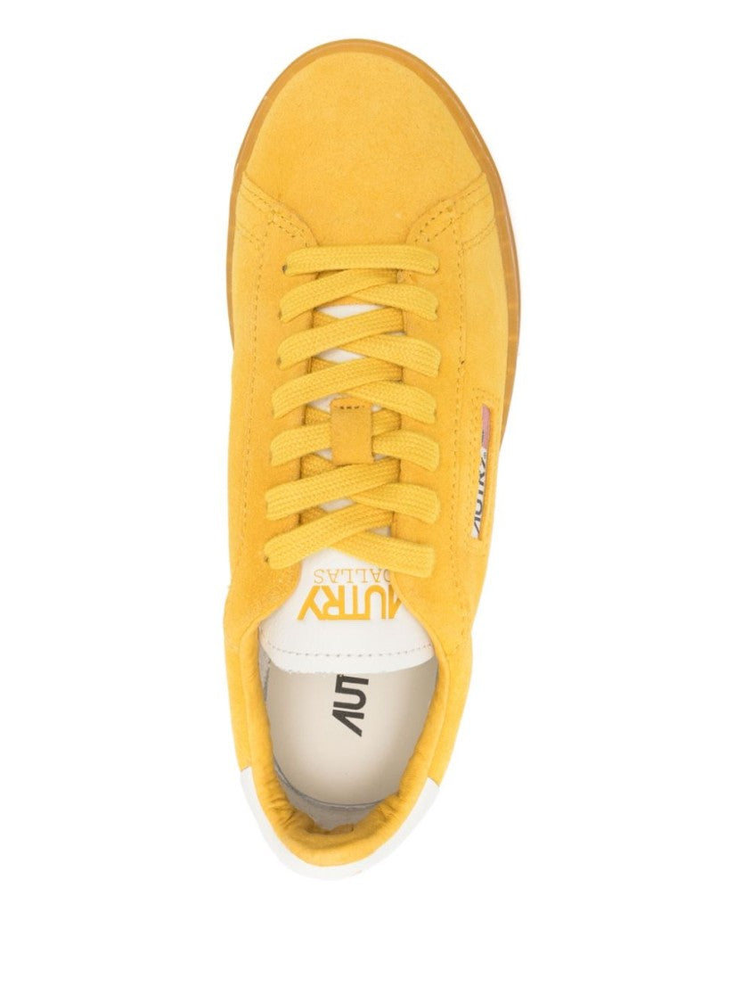 Autry Sunflower Yellow Suede Dallas Sneakers