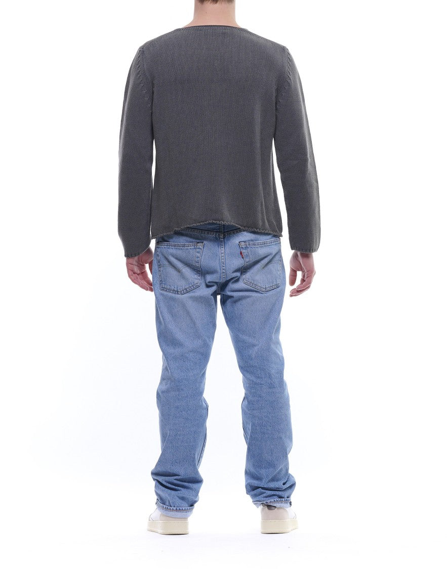 Fabrizio Del Carlo Textured Knit Crewneck Sweater