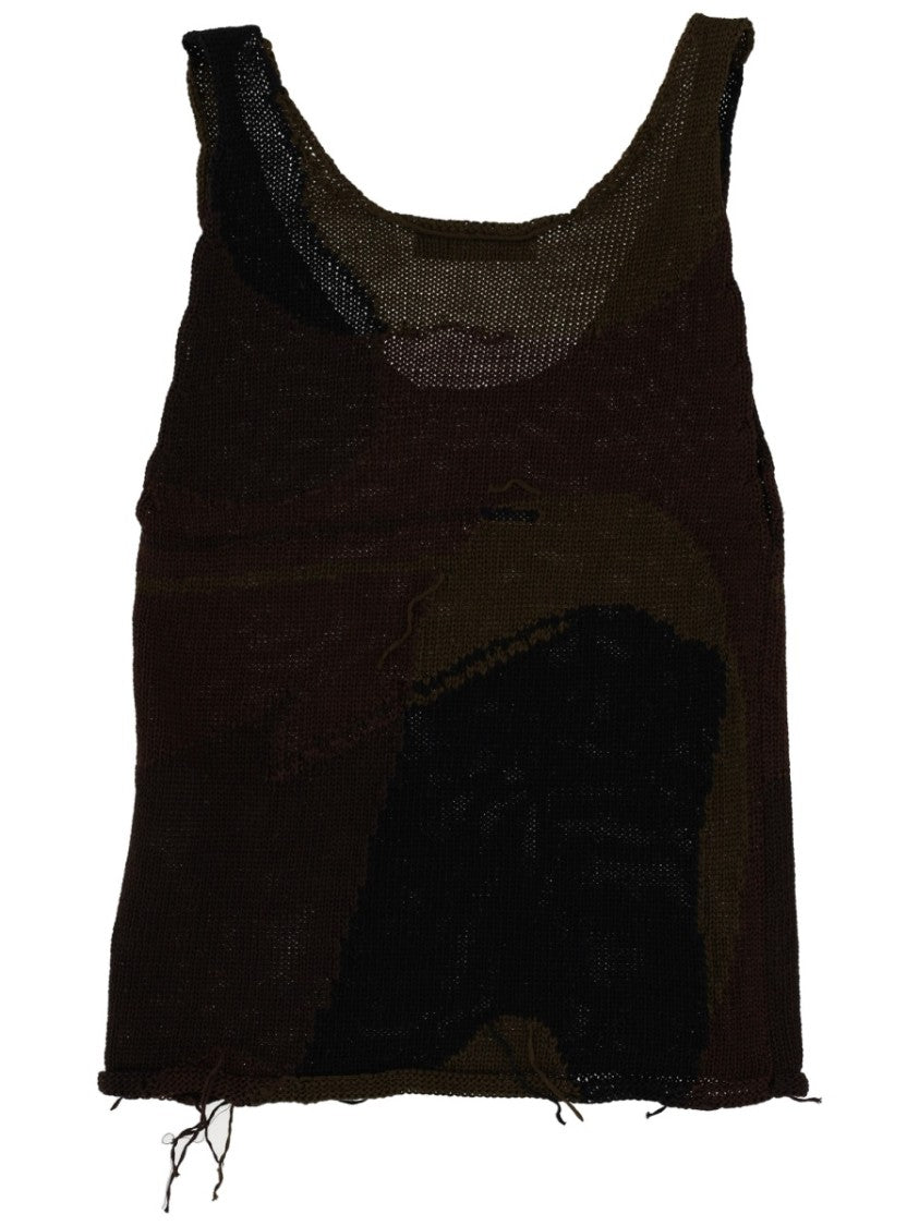Our Legacy Dark Brown Organic Cotton Tank Top