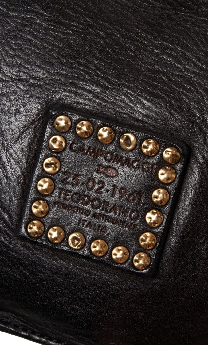 Campomaggi Shoulder Bag With Distinctive Woven Leather Design