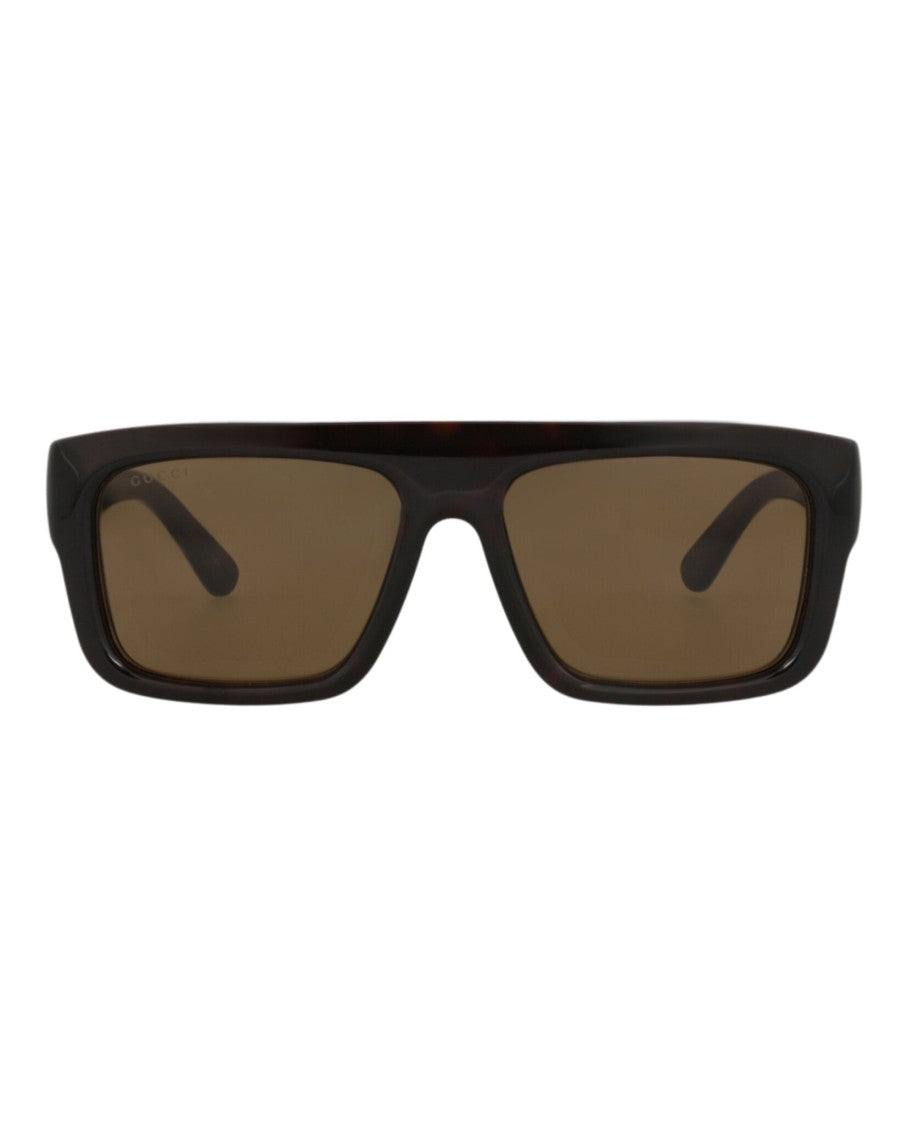 Gucci Square-Frame Sunglasses In Tortoiseshell Recycled Acetate