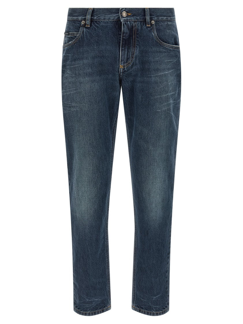 Dolce & Gabbana Stonewashed Denim Jeans
