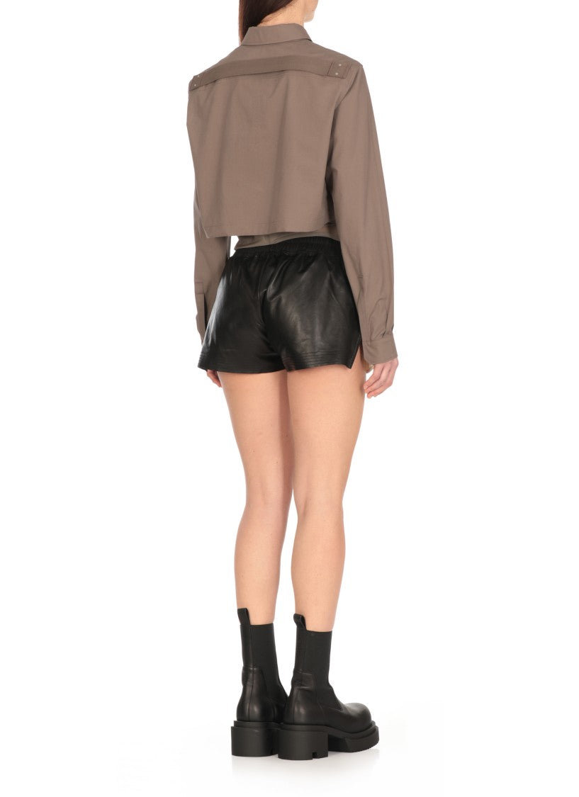 Rick Owens Green Cotton Shirt