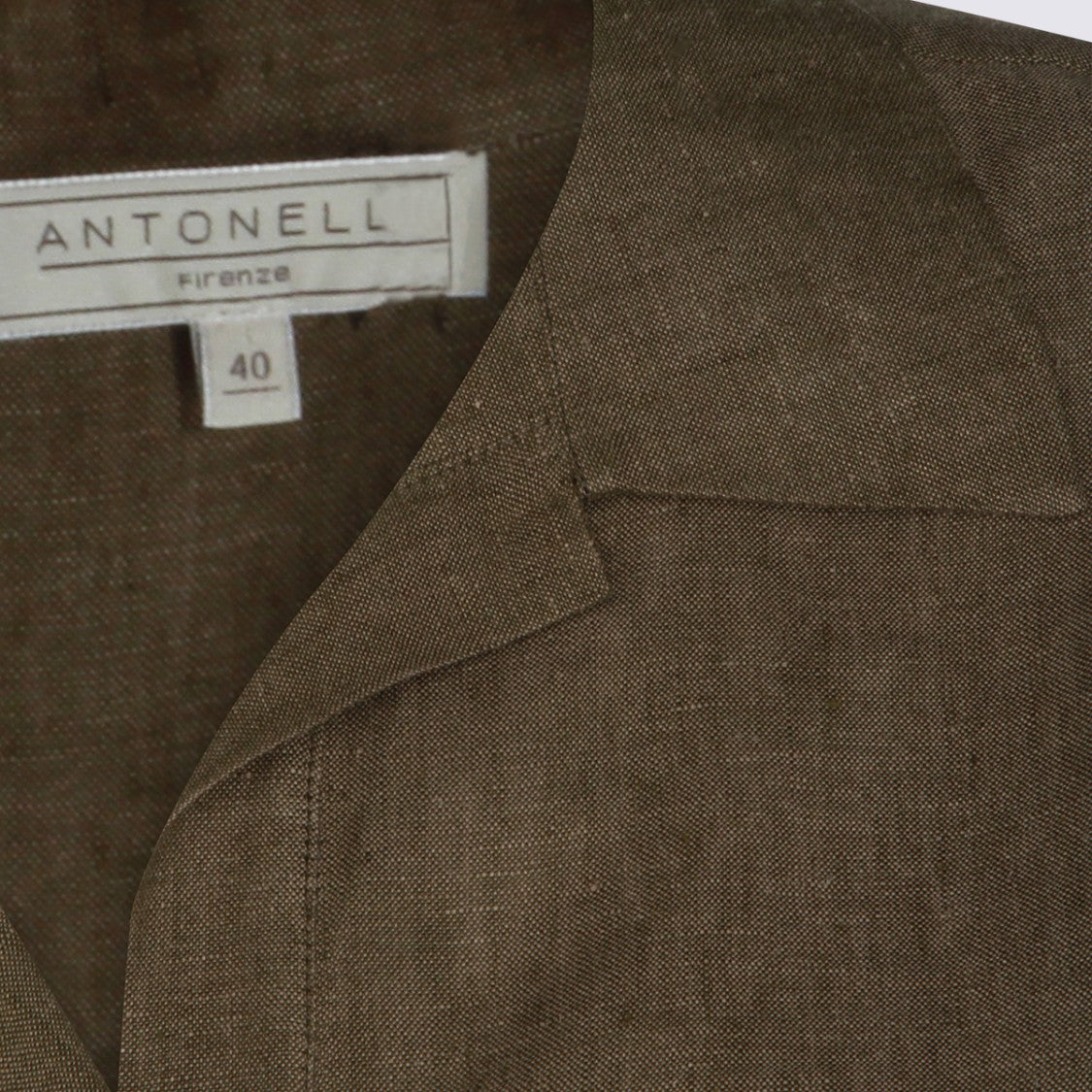 Antonelli Firenze Relaxed Fit Shirt With Notched Collar And Fringe Detailing