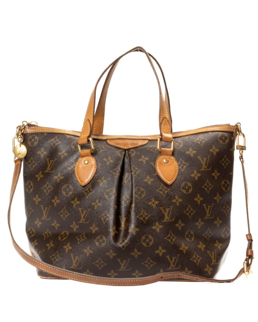 Louis Vuitton Brown Palermo Mm Monogram Canvas Handbag