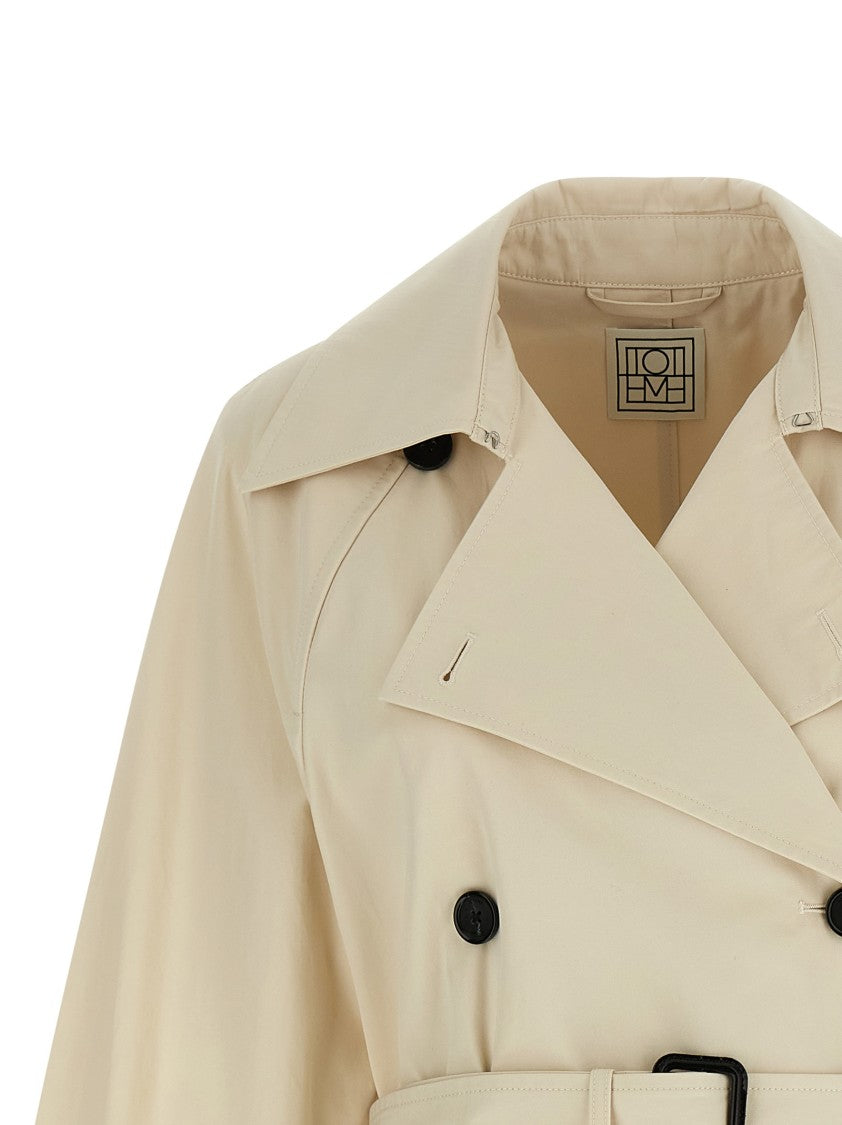 Totême 'Washed Cotton Stone' Trench Coat