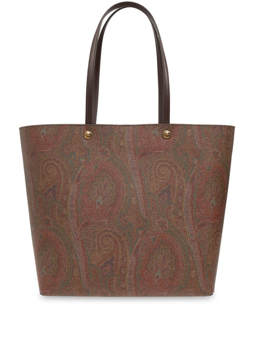 Etro Spacious Paisley Pattern Tote Bag
