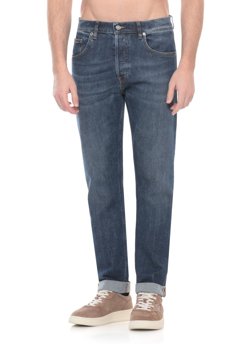 Dondup Blue Icon Cotton Jeans