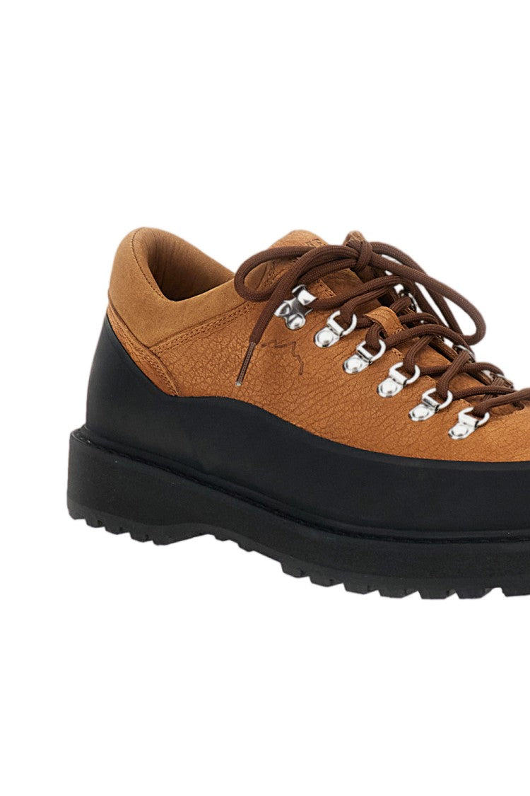Diemme Lace-Up Urban Trekking Shoes With Suede Upper And Rubber Mudguard