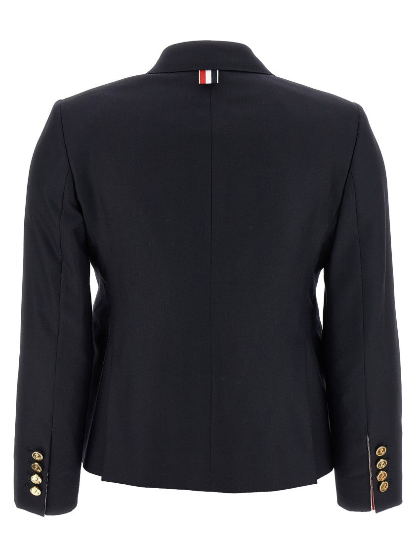 Thom Browne Tailored Black Wool Blazer