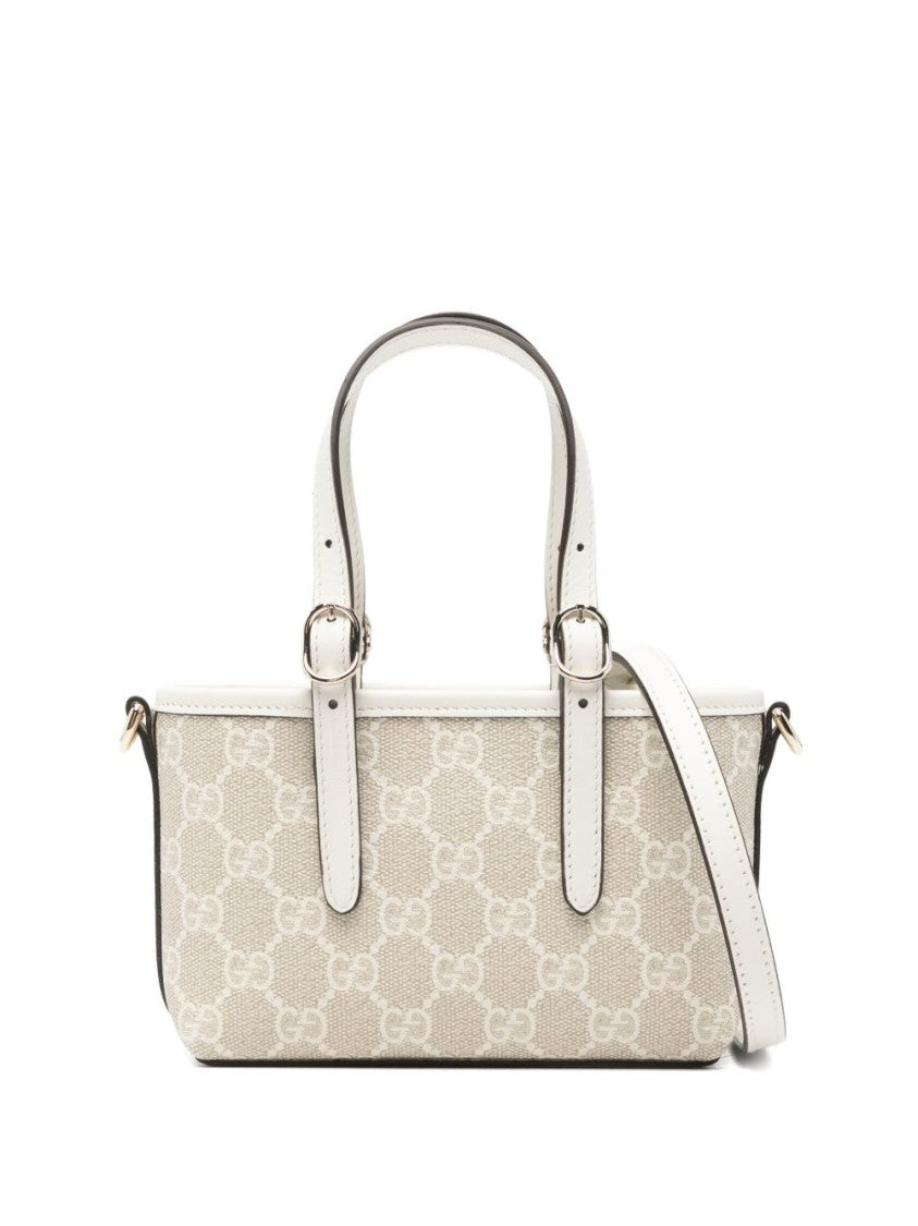 Gucci Compact Handbag With Beige Monogram