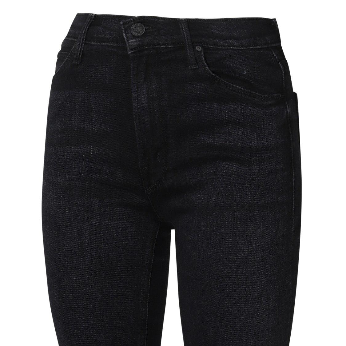 Mother Black Cotton Jeans