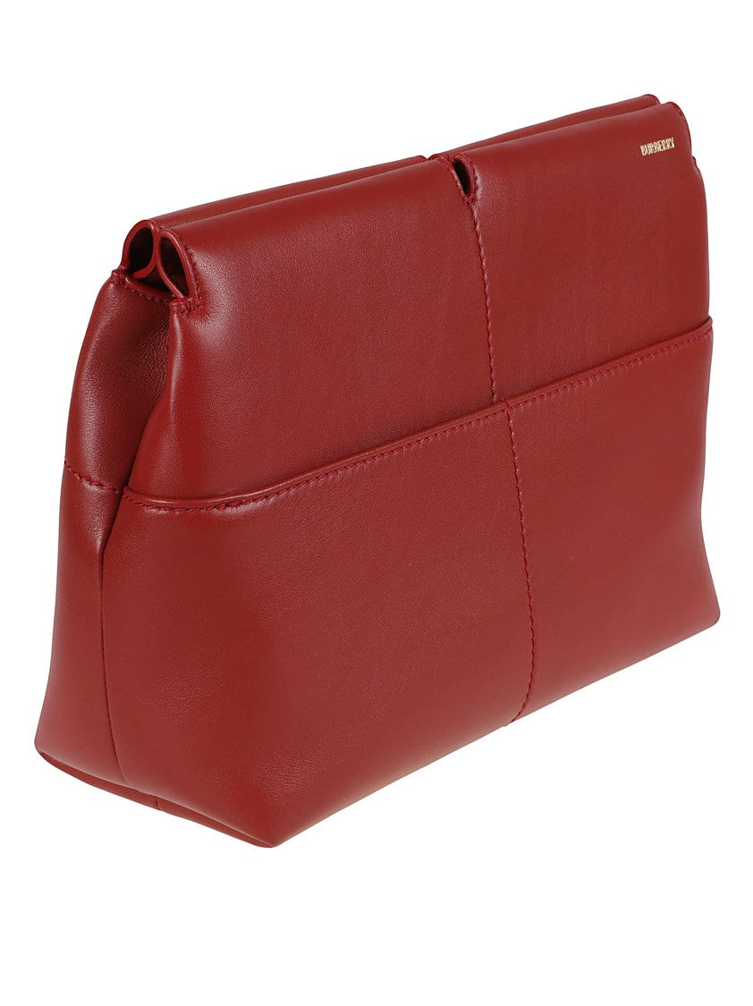 Burberry Structured Smooth Leather Handbag