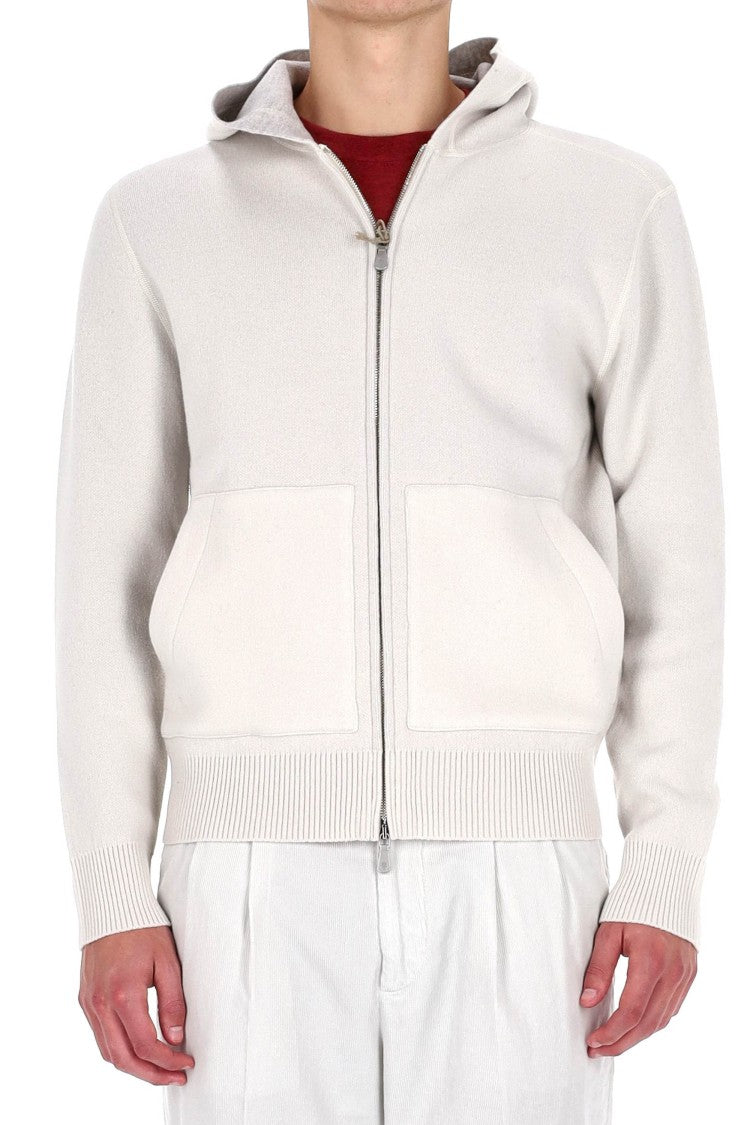 Eleventy Full-Zip Wool Hoodie