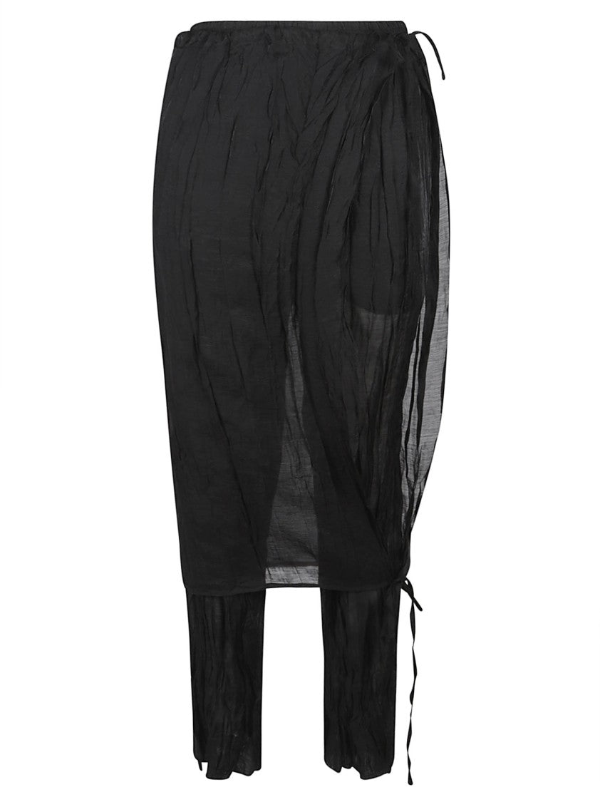 La Piscine Sheer Black Pants Set