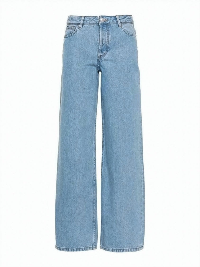 A.P.C. Cropped High-Waist Denim Pants With Classic Five-Pocket Design
