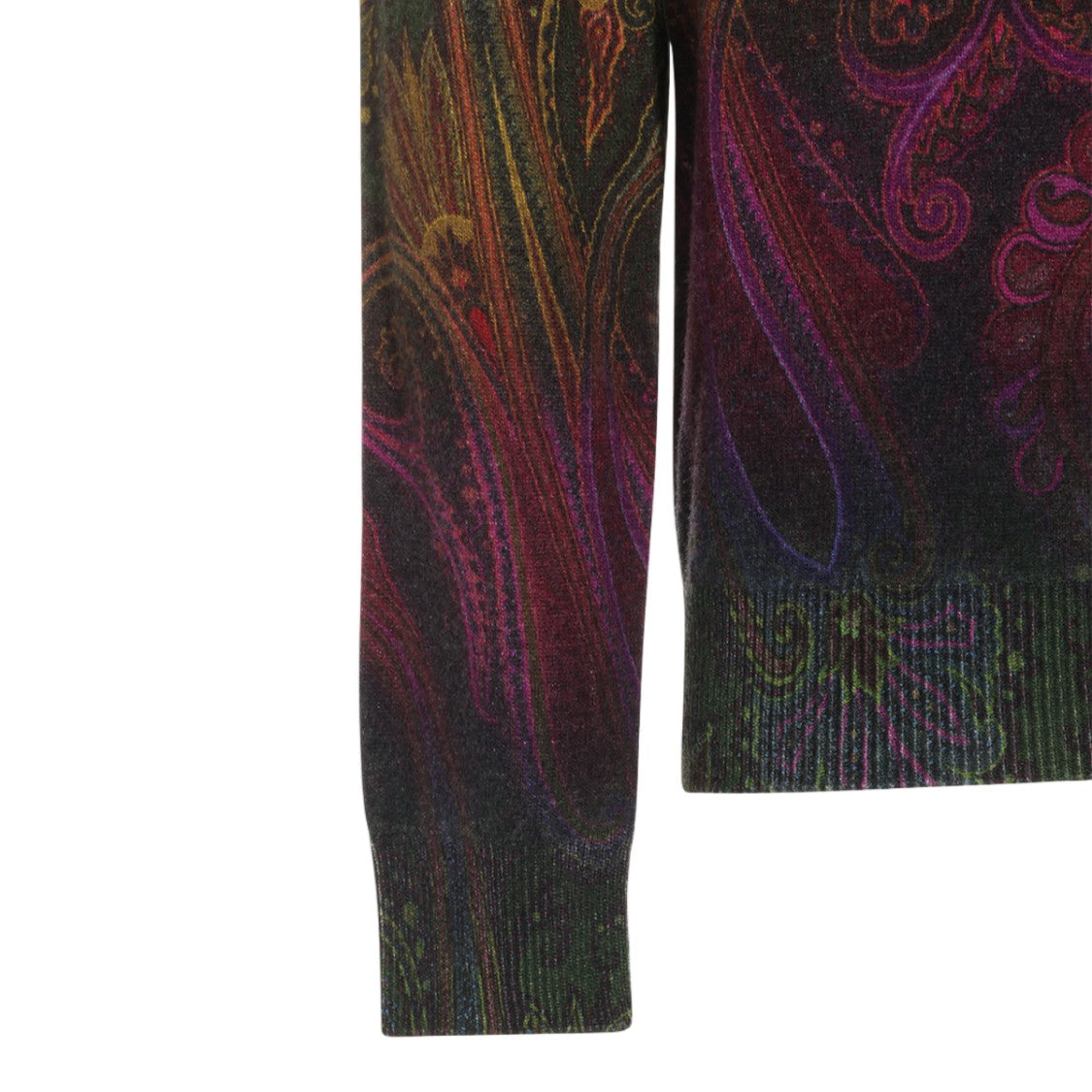 Etro Paisley Knit Sweater With High Collar